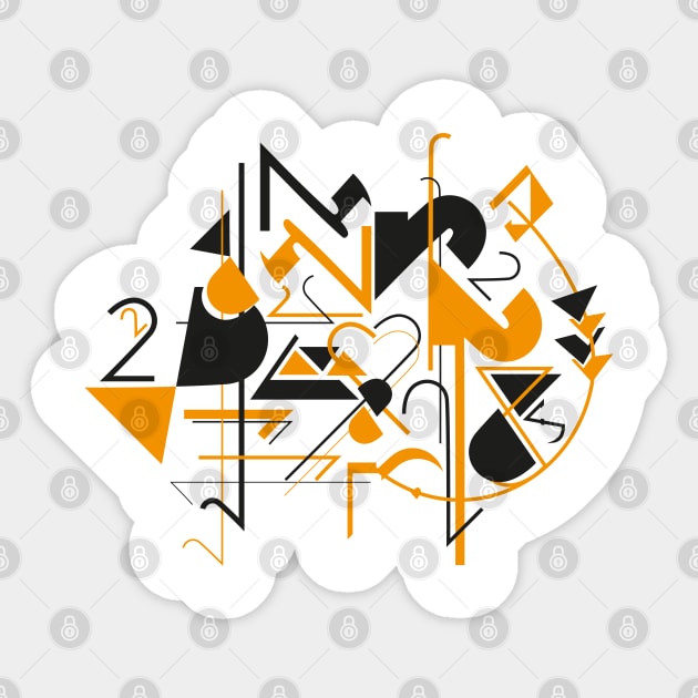 Abstract art number 2 Sticker by Ravendax